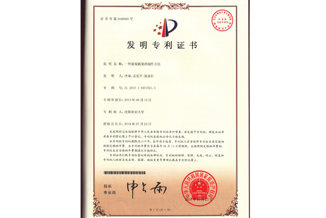 蓝莓脆果制作方法