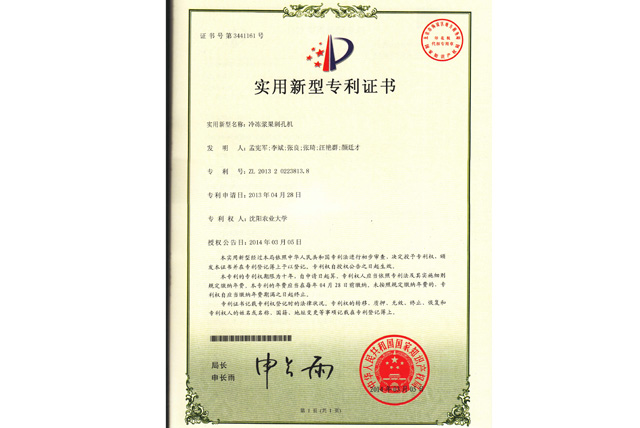 冷冻浆果刺孔机
